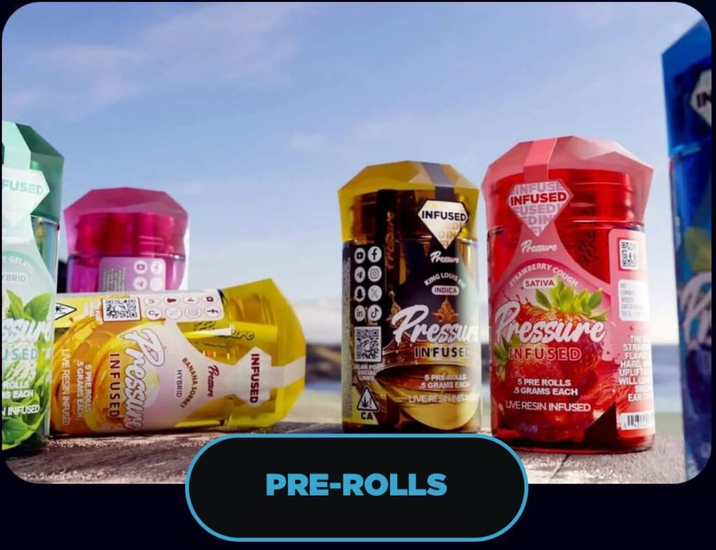 Pressure extracts prerolls