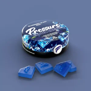 Blueberry Blast bursts Pressure Exotic Chews 100MG 10 Edibles Gummies - Blast Rest